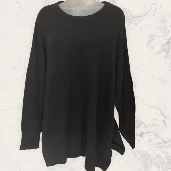 NEW Treasure & Bond Organic Cotton Blend Crewneck Sweater Size 2XL - Black - Picture 4 of 4